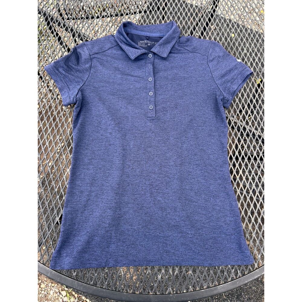 Nike Dri Fit Golf Polo Shirt Bel Air Country Club Women's Small Navy Blue